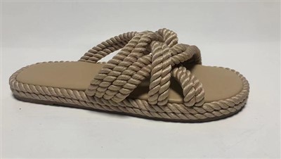 Plażowe sandały z cienkiej liny